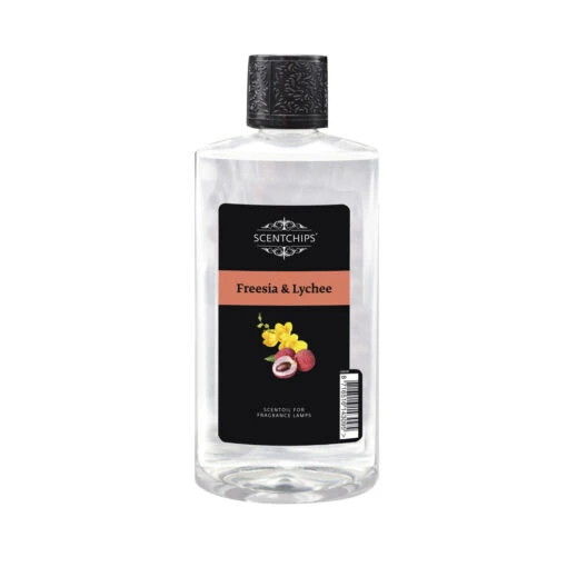 Freesia & Lychee Geurolie - ScentOils - 475ml -Decoratie Serie Winkel freesia lychee geurolie scentoils 475ml 1 2