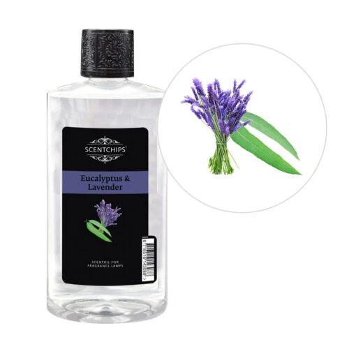 Eucalyptus & Lavendel Geurolie - ScentOils - 475ml -Decoratie Serie Winkel scentchips eucalyptus lavendel geurolie scentoils woonkamergeur